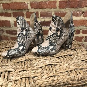 Snake Skin Booties